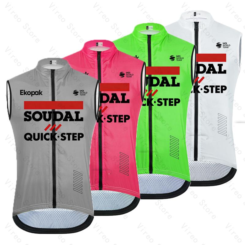 Reflective Vest Cycling - Soudal Quick-Step Rompi Bersepeda Pria Rompi