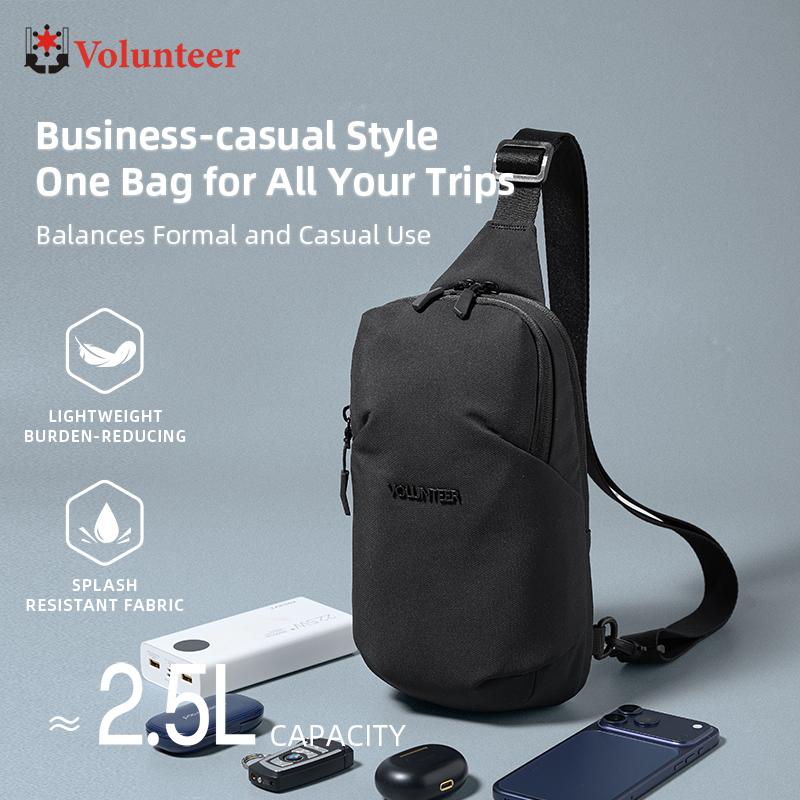 Cycling Commuter Bag - VOLUNTEER Tas Selempang Dada 2.5L untuk