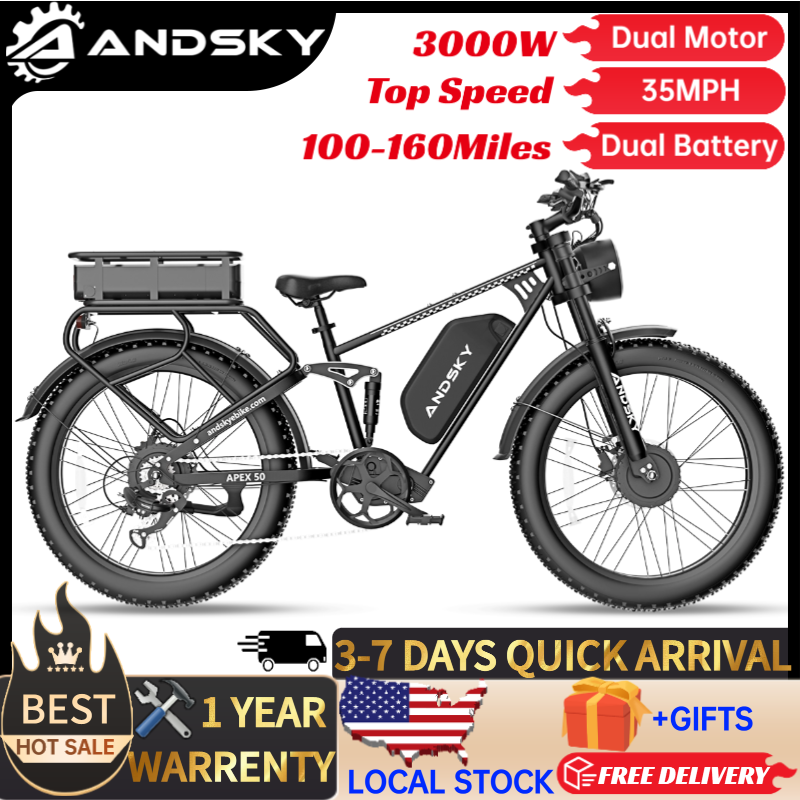 Bike Pump Frame Mount - ANDSKY Apex50 AWD Sepeda Listrik 3000W