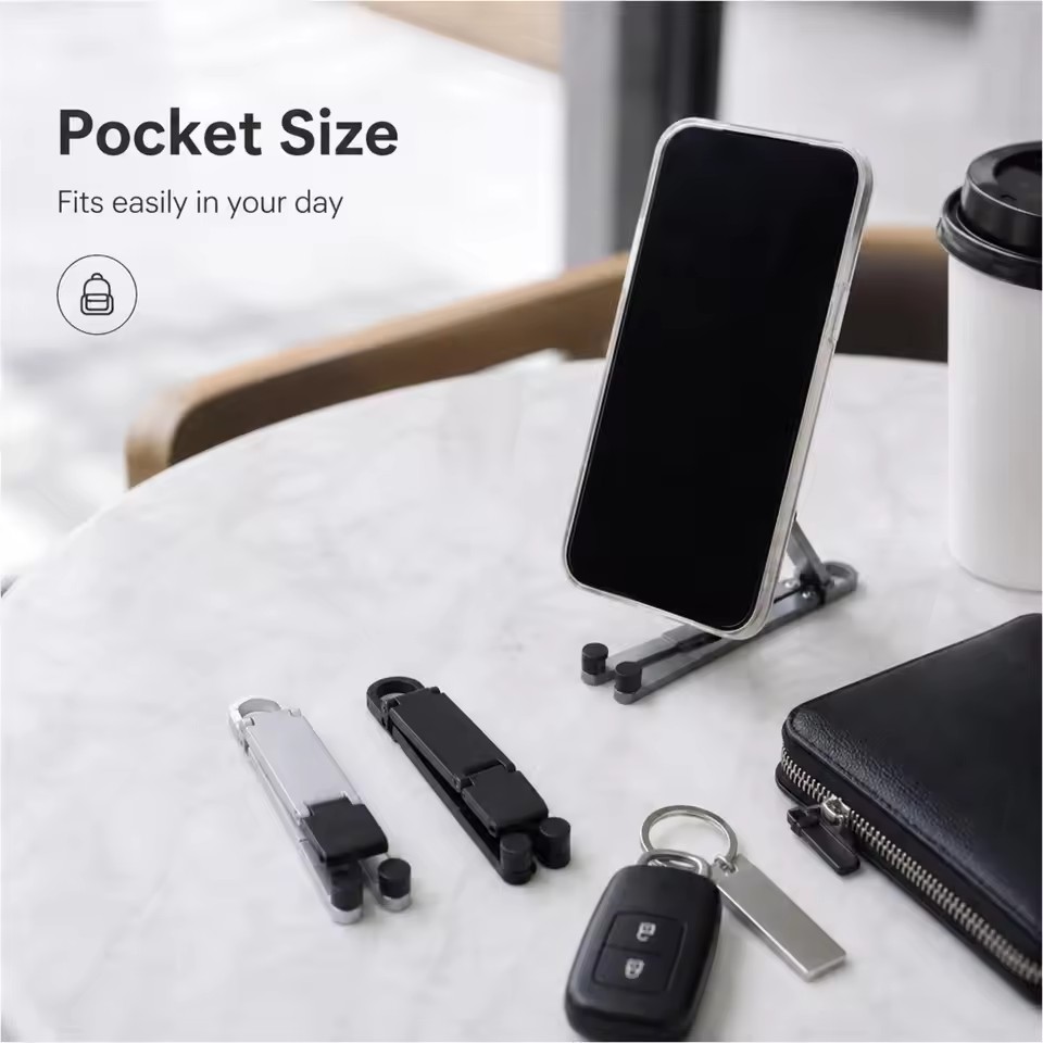 Penyangga Ponsel Lipat Mini de - Kickstand Adjustable ulasan dan harga
