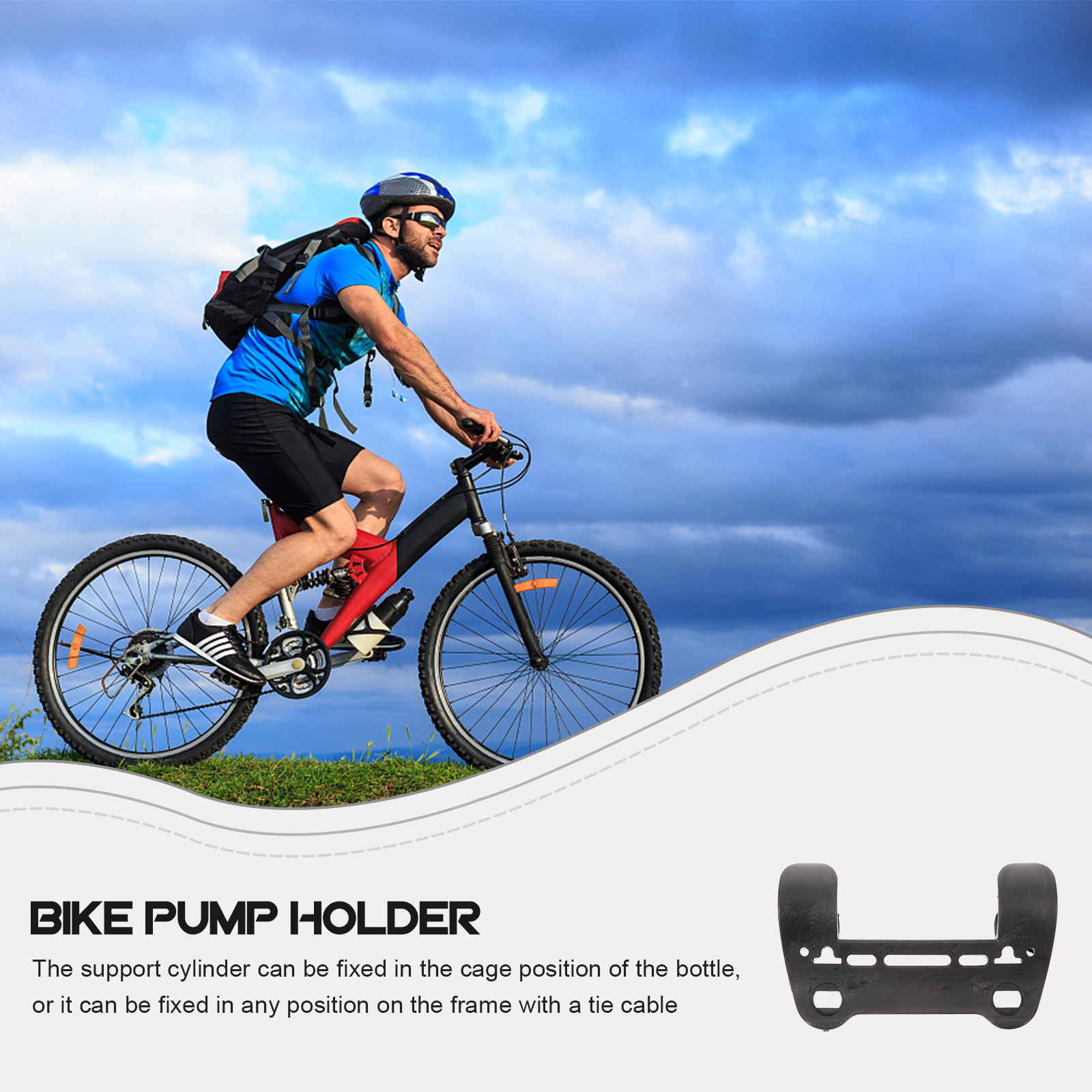 Penyangga Pompa Sepeda, Klip P - Bike Pump Frame Mount ulasan dan harga