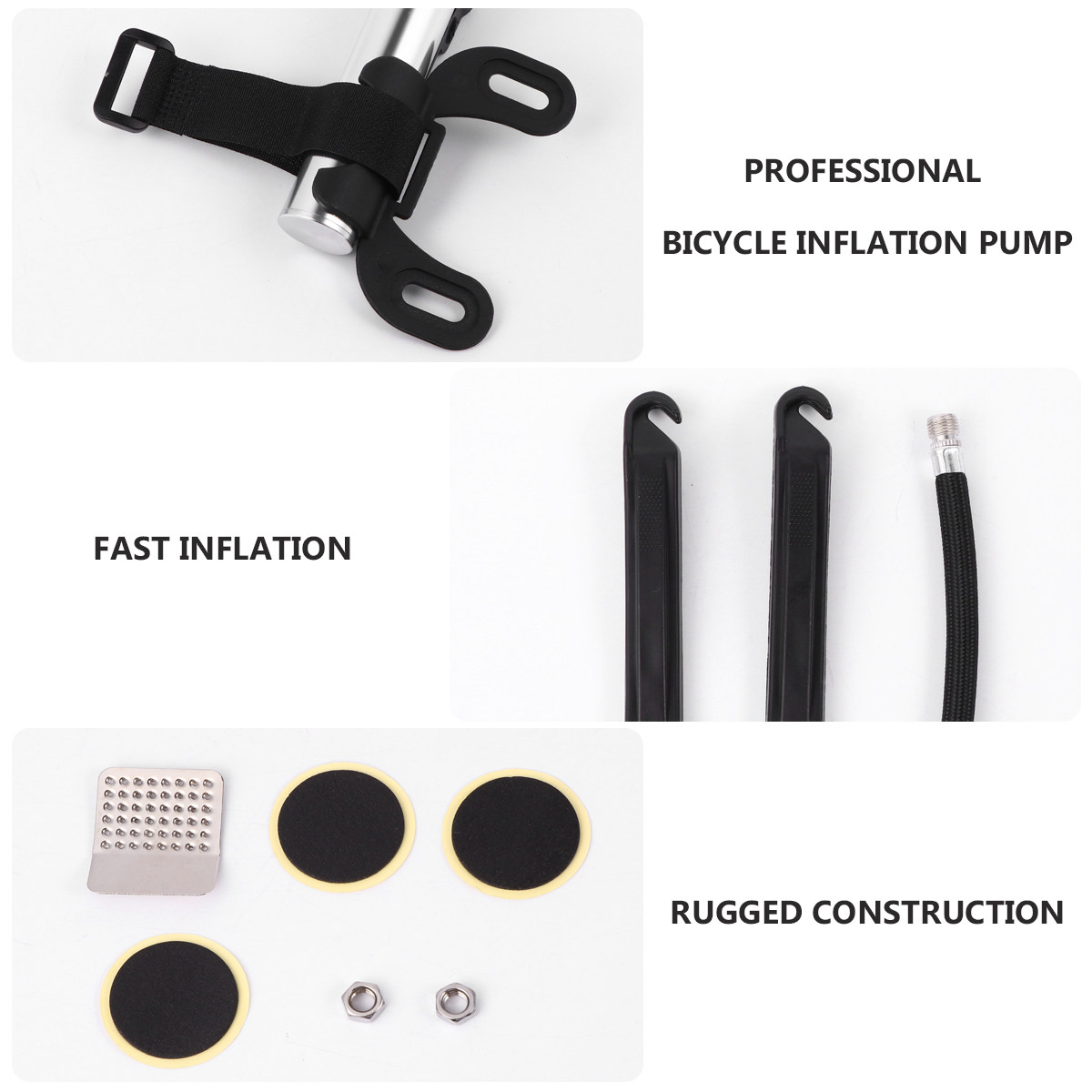 Kit Perbaikan Ban Sepeda, Kit  - Bike Pump Frame Mount ulasan dan harga
